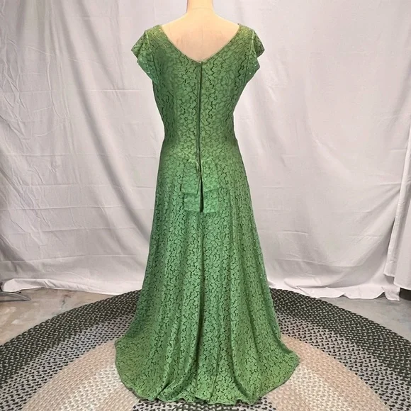 VINTAGE MCM mid century woodland fairy goddess formal gown prom dress lace 50s - threedaughtersproperties.com VINTAGE MCM mid century woodland fairy goddess formal gown prom dress lace 50s - threedaughtersproperties.com